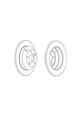 DDF1873C Ferodo Гальмівний диск