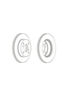 DDF1960C Ferodo Тормозной диск