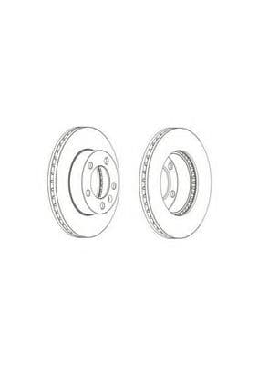 DDF1974C Ferodo Тормозной диск