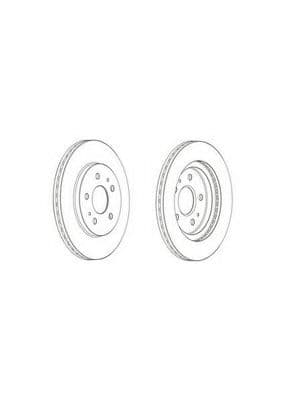 DDF2247C Ferodo Тормозной диск