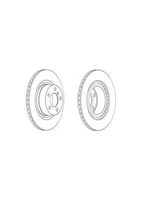 DDF2038C Ferodo Тормозной диск