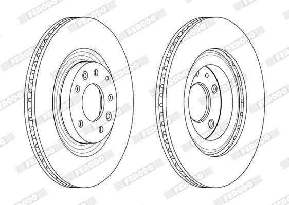 DDF2002C Ferodo Гальмівний диск для Mazda RX-8