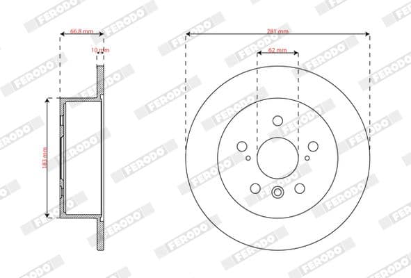ddf3191c Ferodo Гальмівний диск