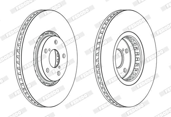 ddf2498rc1 Ferodo Тормозной диск для Lexus GS
