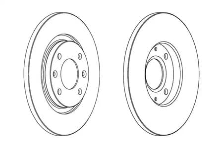 DDF1000C Ferodo Гальмівний диск