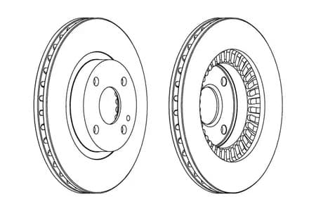 DDF1105C Ferodo Тормозной диск для Mazda 323