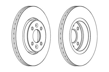 DDF1124C Ferodo Тормозной диск