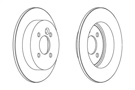 DDF1128C Ferodo Гальмівний диск