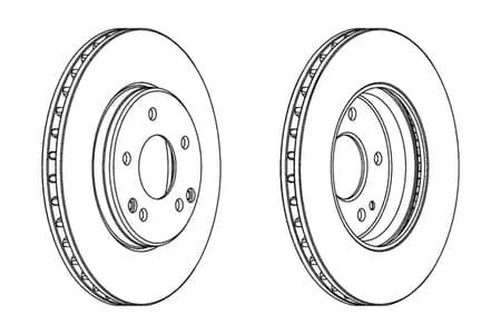 DDF1134C Ferodo Тормозной диск