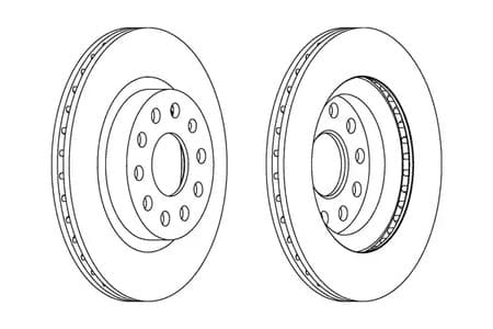 DDF1223C Ferodo Гальмівний диск