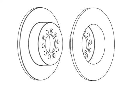 DDF1224C Ferodo Гальмівний диск