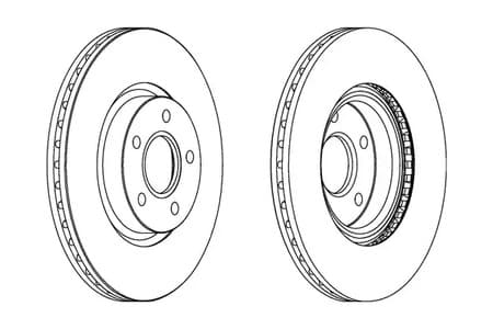 DDF1225C Ferodo Тормозной диск