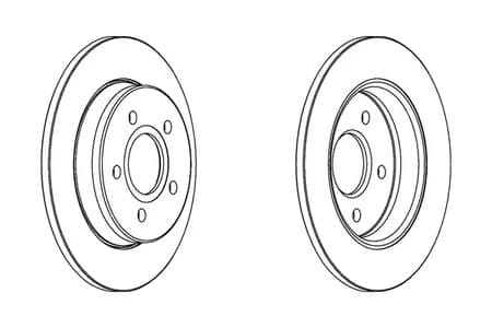 DDF1226C Ferodo Гальмівний диск