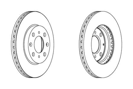 DDF1231C Ferodo Гальмівний диск