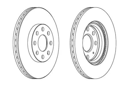 DDF1304C Ferodo Гальмівний диск