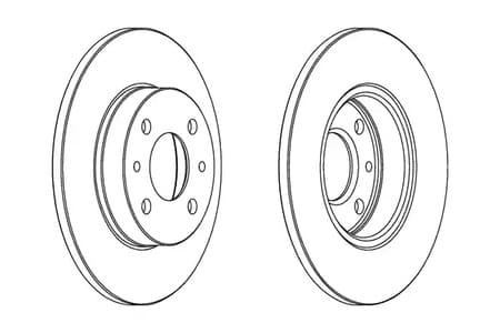DDF140C Ferodo Тормозной диск