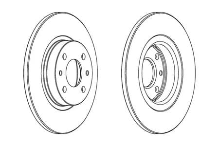 DDF141C Ferodo Гальмівний диск