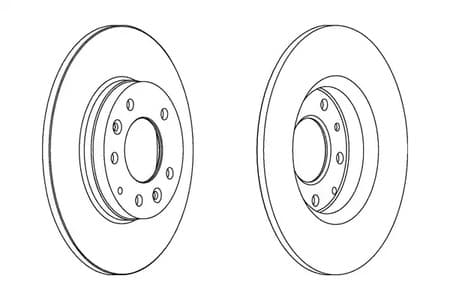 DDF1500C Ferodo Тормозной диск
