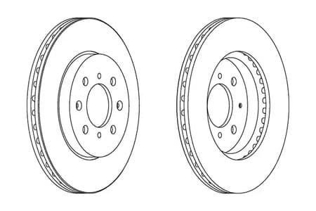 DDF1610C Ferodo Гальмівний диск