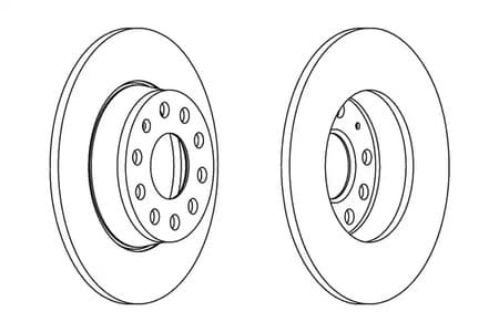 DDF1895C Ferodo Гальмівний диск