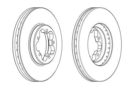 ddf2469 Ferodo Гальмівний диск