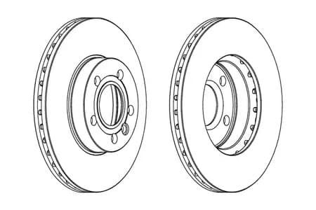 DDF846C Ferodo Тормозной диск