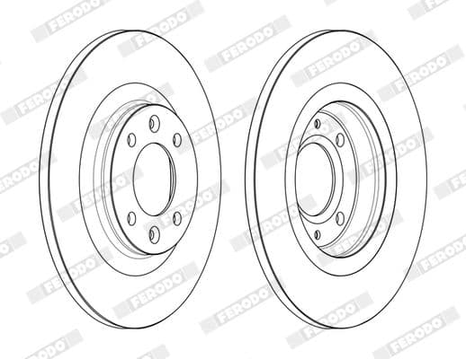 DDF2511C Ferodo Гальмівний диск