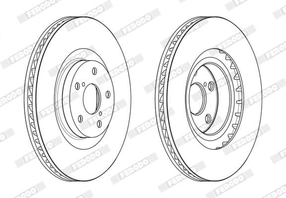 ddf2496rc1 Ferodo Гальмівний диск для Lexus GS