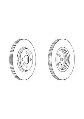 DDF2350C Ferodo Тормозной диск