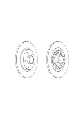 DDF17341 Ferodo Гальмівний диск