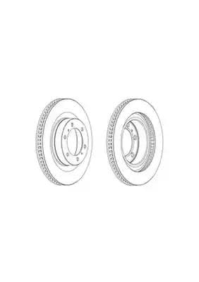 DDF2093C1 Ferodo Тормозной диск