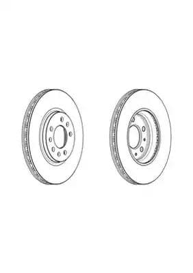 DDF1942C Ferodo Тормозной диск для Opel GT