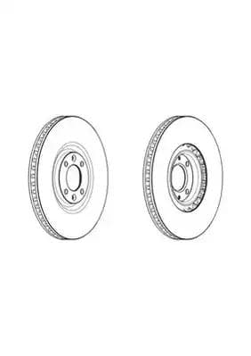 DDF1999C Ferodo Тормозной диск