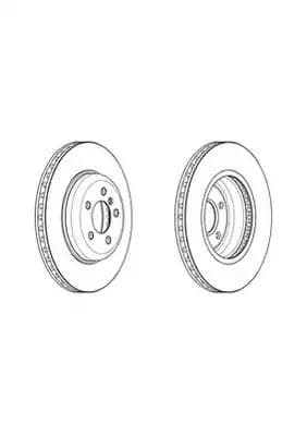 DDF2047C1 Ferodo Тормозной диск