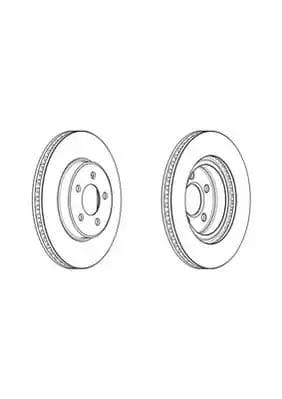 DDF2065C Ferodo Тормозной диск для Chrysler 300C