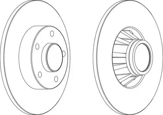 DDF1498C1 Ferodo Гальмівний диск