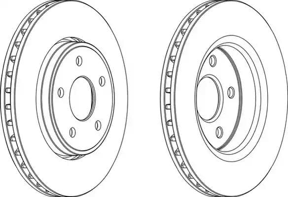 DDF1593C1 Ferodo Гальмівний диск