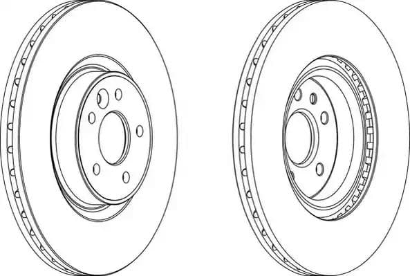 DDF1680C1 Ferodo Тормозной диск