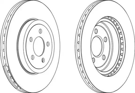 DDF1765C1 Ferodo Тормозной диск