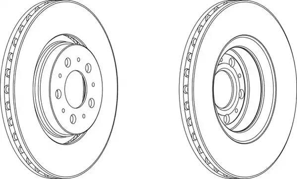 DDF1898C1 Ferodo Тормозной диск
