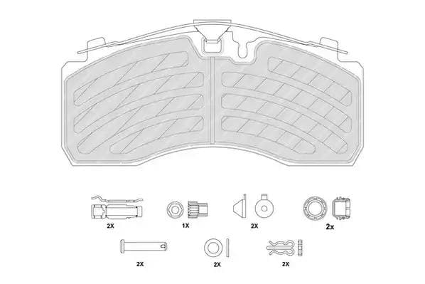 FCV1275PTS Ferodo Гальмівні колодки