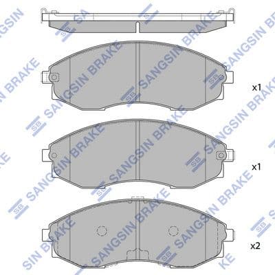 sp1081 Hi-Q Гальмівні колодки для SsangYong Istana