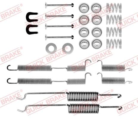 1050518 OJD (Quick Brake) Монтажний комплект барабанних гальмівних колодок