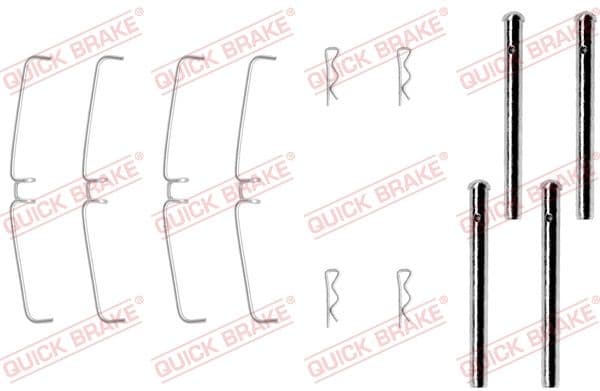 1090907 OJD (Quick Brake) Комплектующие дисковых тормозных колодок для Volvo 240