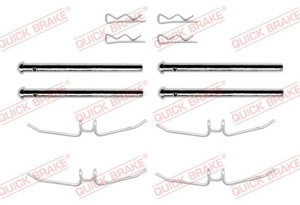 1090901 OJD (Quick Brake) Комплектующие дисковых тормозных колодок для Volvo 240