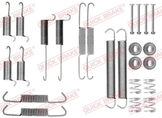 1050712 OJD (Quick Brake) Монтажний комплект барабанних гальмівних колодок для Volkswagen Transporter