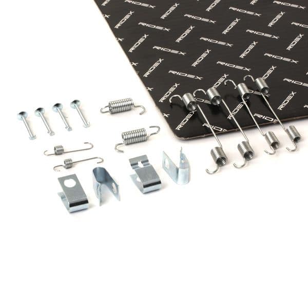 1502a0048 RIDEX Монтажний комплект барабанних гальмівних колодок