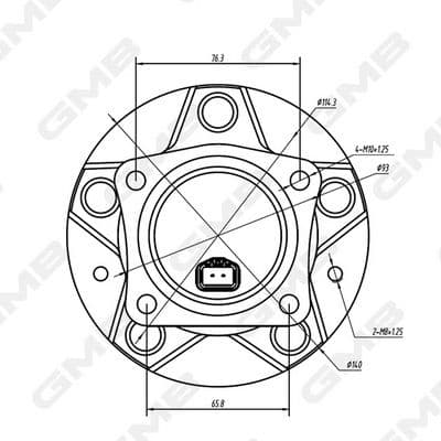 gh34810a GMB Ступица колеса для Mazda RX-8