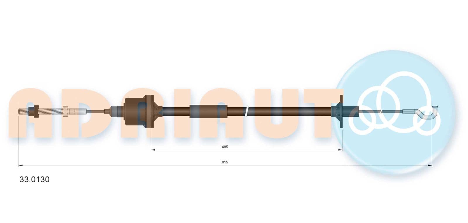 330130 Adriauto Трос сцепления