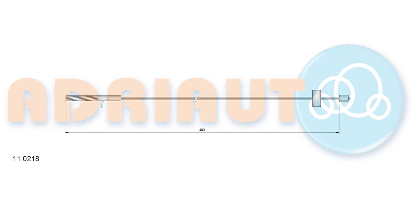 110218 Adriauto Трос ручного гальма для Fiat Regata